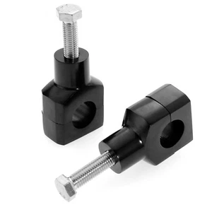 Black 1" Handle Bar Risers for Honda Shadow VT 600 700 750 1100 VTX 1300 1800 - Picture 1 of 11