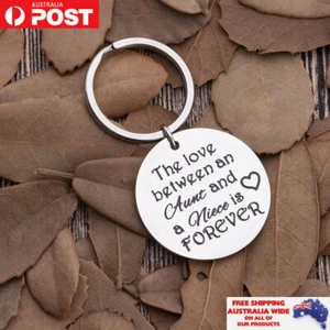 Aunt Niece Keychain Keyring Pendant Charm Love Woman Jewellery Accessories Gift - Picture 1 of 5