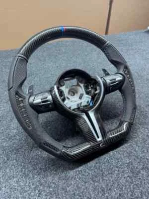 Volante de fibra de carbono para BMW F30 F32 F20 F87 F80 F82 F21 F22 M2 M3 M4 M5 Foto 1 de 4