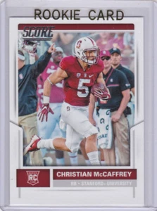 CHRISTIAN McCAFFREY ROOKIE CARD 2017 Score Football STANFORD CARDINALS Panthers! - Picture 1 of 2