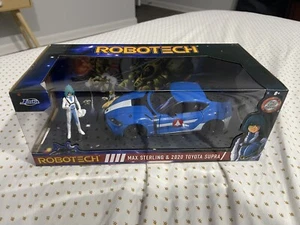 Robotech 2020 Toyota Supra Blue with Graphics and Max Sterling Diecast Figurine - Picture 1 of 6
