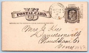 1882 NATIONAL TRIBUNE WASHINGTON DC TO DANIELSONVILLE CONNECTICUT*CT*MRS KIES - Imagen 1 de 2
