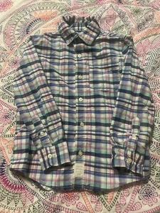 Boys Carter’s Multicolored Plaid Dress Casual  Button Down Shirt. Size 5 - Picture 1 of 15