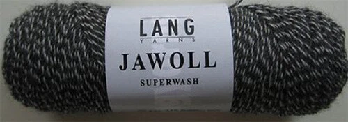  Jawoll Superwash Yarn by Lang Black/White Tweed 83.0137 - Image 1 of 1