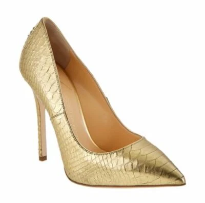 Новый GIUSEPPE ZANOTTI Yvette 110 заостренный носок кожи золото насосы (размер 36) - $695.00 - Изображение 1 из 4