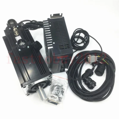 750W Brake Servo Motor 2.39NM NEMA32 AC Driver & Enconder Cable for CNC Machine - Image 1 of 4