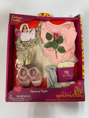 Traje de ballet nocturno de apertura de nuestra generación para muñecas de 18" (embalaje dañado) Foto 1 de 4