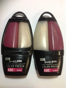 2 X L'Oreal HiP Color Presso Brillo de Labios SPUNKY #680 NUEVO. - Imagen 1 de 1