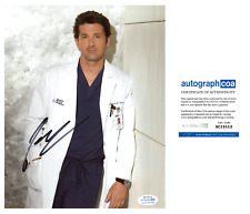 Patrick Dempsey signed "GREY'S ANATOMY" 8x10 Photo b Hot SEXY McDreamy ACOA COA