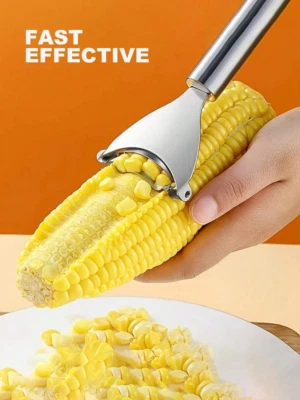 Stainless Steel Corn Peeler - SUS402 Corn Thresher, Separator, and Kernel Remove Foto 1 de 4