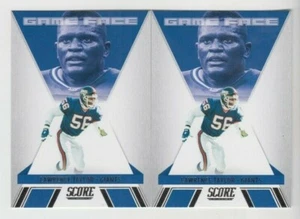 (2) Lawrence Taylor 2021 SCORE "GAME FACE" INSERT LOT #GF12 NEW YORK GIANTS - Picture 1 of 1