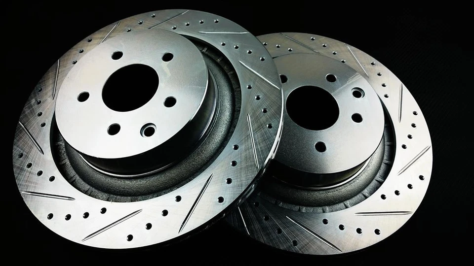 P2M REAR BRAKE ROTOR DISCS FOR 2009-UP NISSAN 370Z INFINITI G37 AKEBONO PHASE 2 Foto 1 de 1