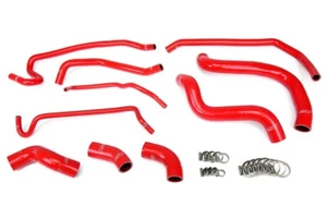 Radiador de silicona rojo HPS + manguera de calefacción para Ford 11-14 Mustang GT 5.0L Boss 302 - Imagen 1 de 3