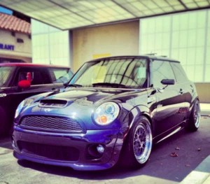 Espejo Artesanal Cuadrado Fibra de Carbono Estilo Cf F1 Par x2 Ajuste Mini Cooper - Imagen 1 de 7