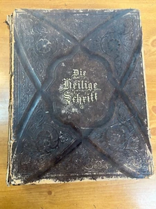 1883 German Language Bible -- Large Edition -- Illustrirte Pracht Bibel - HC - Picture 1 of 24