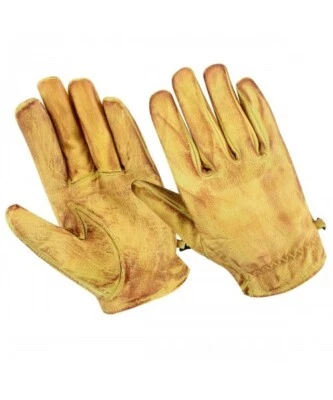 BOSMOTO CAFE RACER Motorradhandschuhe Sommer Motorrad Leder Handschuhe Gr S-3XL