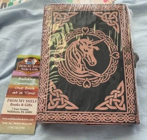 Pink Unicorn Embossed Leather Journal - Imagen 1 de 3