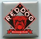 Épingle bouton épinglée vintage Red Dog Beer 1995 promo - brasserie de route Miller Plank