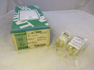 (QTY 2) BRYANT HUBBELL 70530NP LOCKING PLUG TWIST LOCK L5-30 30A 125V - Picture 1 of 7