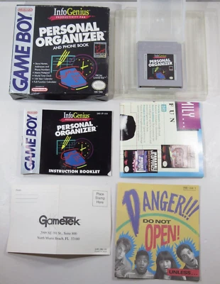 InfoGenius Personal Organizer and Phone Book Nintendo Game Boy CIB - Image 1 of 4