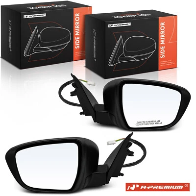 2x Espejo retrovisor eléctrico negro conductor y pasajero para Nissan Rogue Sport 2017-2019 L4 2,0 L Foto 1 de 4