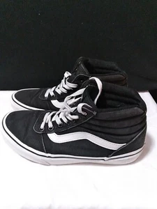 Vans Off The Wall Hi Top Old Skool Skate Black Suede & canvas SIZE 6.5 - Picture 1 of 6