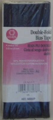 Cinta sesgada doble pliegue Wrights/C&C - 1/4" w x 4yds - 49 grandes colores! Foto 1 de 4