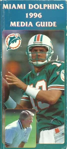 Guía de medios de fútbol americano de la NFL de los Miami Dolphins 1996 - Imagen 1 de 1