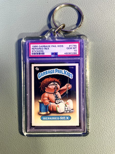 Repaired Rex - Garbage Pail Kids - PSA Homage - Mini Slab - GPK Keychain