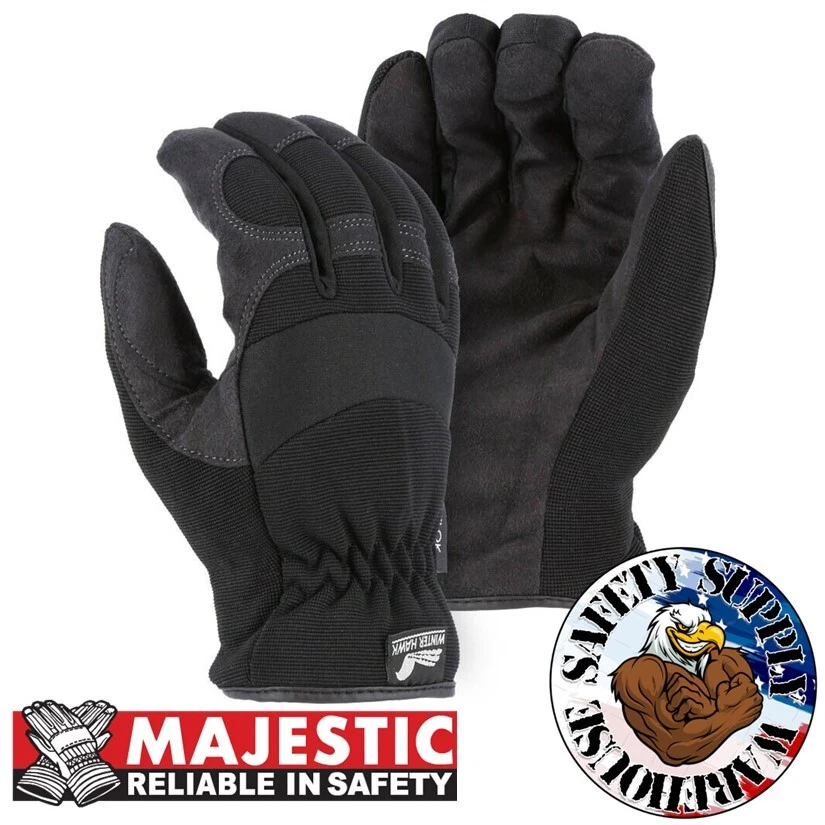 Majestic® (Windproof) Winter Hawk Insulated Mechanics Gloves 2136BKH