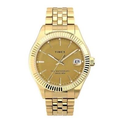 Timex Waterbury Legacy Stainless Steel 34mm Gold Ladies Watch TW2V31800 RRP $249 - image 1 of 4