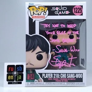 Funko Pop! TV Squid Games Player 218 Cho Sang-Woo Signed Stephen Fu COA #1225 - Picture 1 of 6