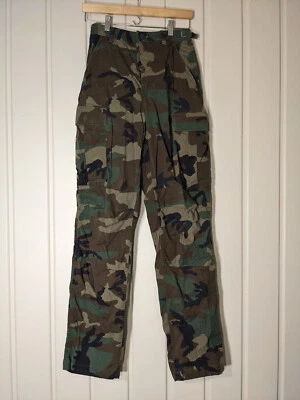 Calça Original US BDU Exército Floresta Camuflagem PEQUENA LONGA - Imagem 1 de 4
