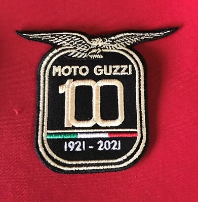 PATCH MOTO GUZZI 100 ANNIVERSARIO TOPPA RICAMATA CON TERMOADESIVO TOPPE REPLICA