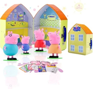 Figuras familiares Peppa Pig - Juego de 6 casas familiares con juego juguetes - Artes y manualidades - Imagen 1 de 7