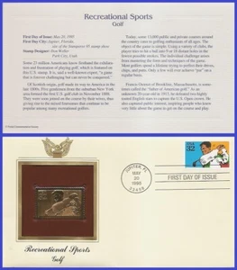 USA2 #2965 U/A GOLDEN REPLICA FDC   Golf - Picture 1 of 1