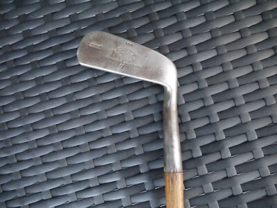 Putter de cara lisa Tom Stewart antiguo vintage con eje de madera Foto 1 de 4