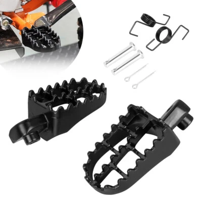 2 piezas estriberas de motocicleta almohadilla de pedal reposapiés estriberas moto de tierra aluminio EE. UU. NUEVO Foto 1 de 4
