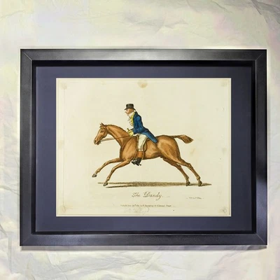 Arte James Gillray "The Dandy" enmarcado personalizado Foto 1 de 3