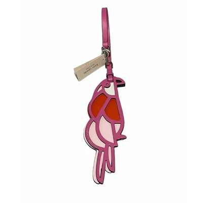 NEW Kate Spade Leather Solid Cut Out Parrot Purse Charm/Fob WORU0327 - Image 1 of 4