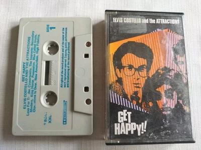 Elvis Costello & The Attractions - Get Happy - Cassette (F Beat ) 1980 - Image 1 of 4