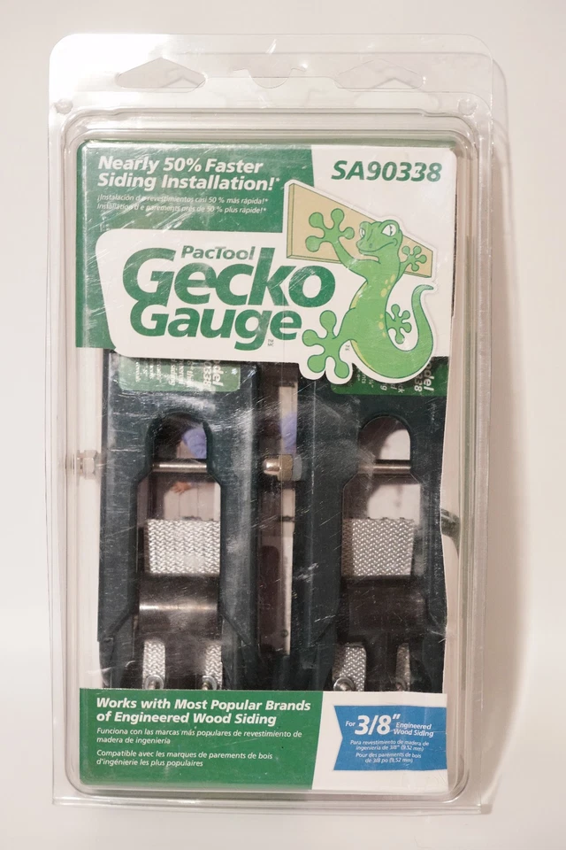 PacTool Gecko Gauge Siding Tool Gauges for 3/8 In LP Siding SA90338 1 Set - Image 1 of 1