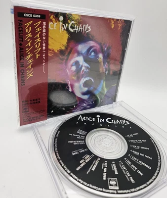 ALICE IN CHAINS Facelift Japan 1st Edition CD CSCS 5359 w/OBI 12tracks Rare 1990 - Image 1 of 4