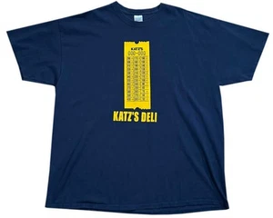 Vintage Katz Deli Double Sided T Shirt (Size XXL) Blue - Picture 1 of 4