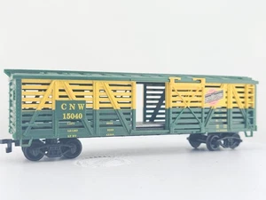 Life Like HO Scale Chicago & North Western Cattle Livestock Car CNW 15040 Train - Picture 1 of 15