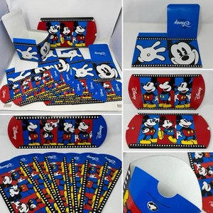 DISNEY Store MICKEY MOUSE Pellicola Striscia CONFEZIONE REGALO LOTTO di 24 Quadrati e Cuscino Vintage - Foto 1 di 20