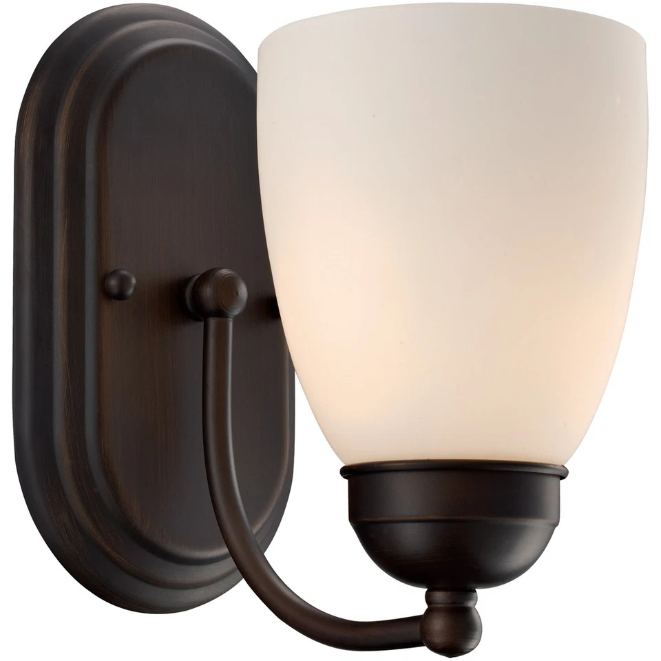 Aplique de pared Trans Globe Lighting 3501-1-ROB Clayton aceite frotado bronce Foto 1 de 1