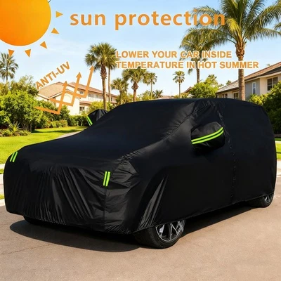 For Ford  Edge Car Cover Outdoor Dust Frost Snow All Weather Protection Zipper - Imagem 1 de 4