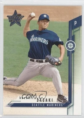 2001 Leaf Rookies & Stars Sample Gold Kazuhiro Sasaki #99 - Image 1 of 2