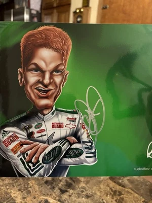 Imagen autografiada 8x10 de NASCAR Legend Dale Earnhardt Foto 1 de 4
